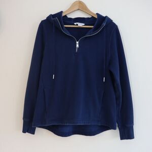 Athleta Half Zip Pullover Fleece in Blue Size M